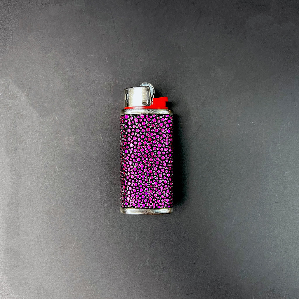 **Limited Edition** Hot Pink Shagreen Mini Lighter Cover