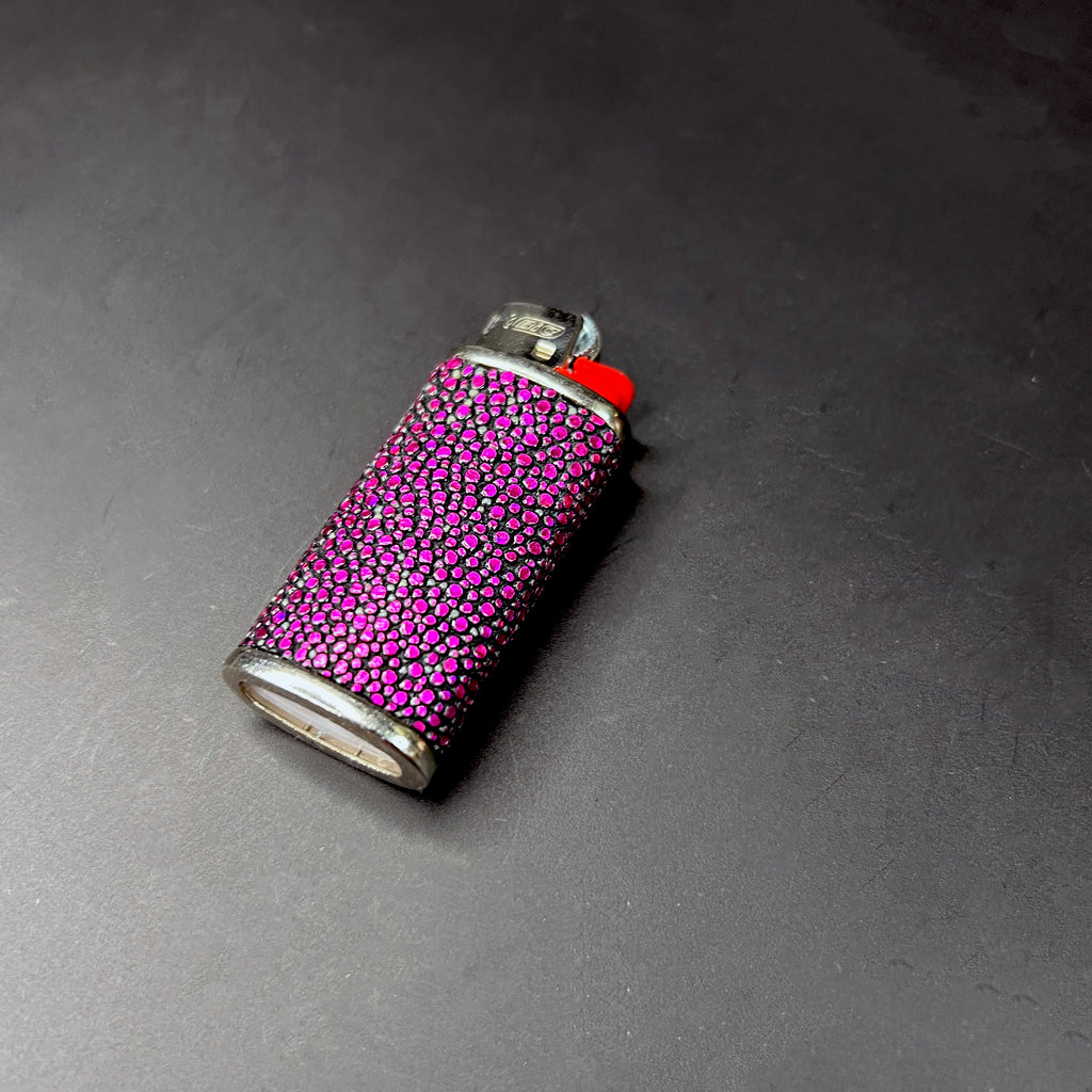 **Limited Edition** Hot Pink Shagreen Mini Lighter Cover