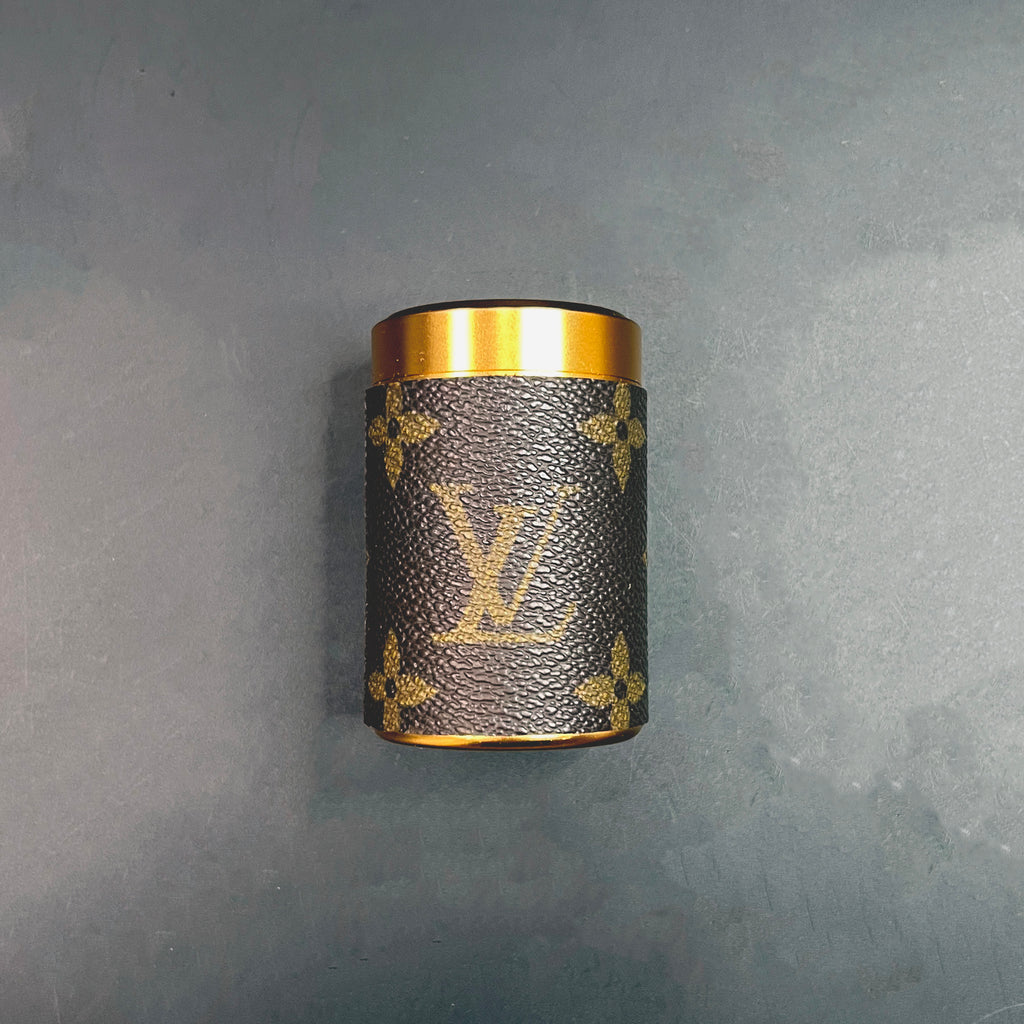 Vintage LV wrapped Stash Canister