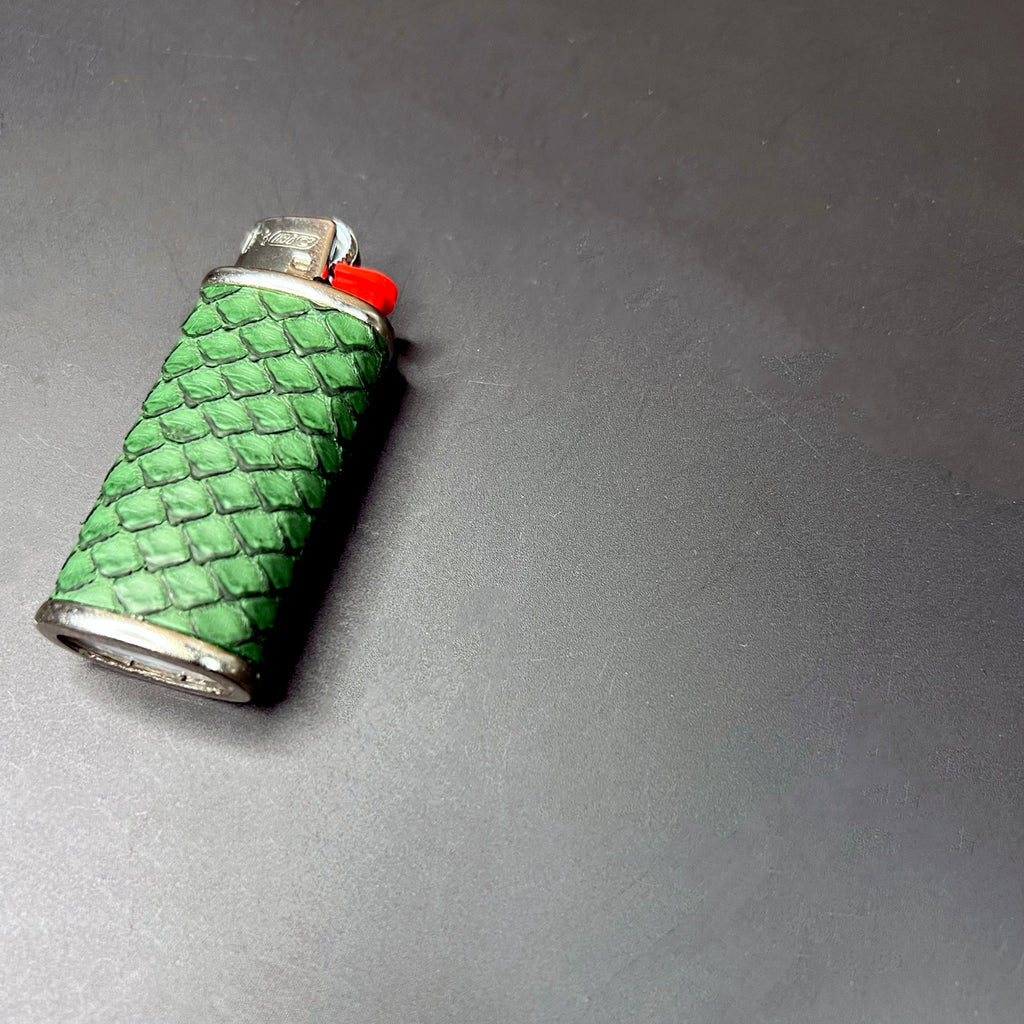Eden Green Mini Python Lighter Cover