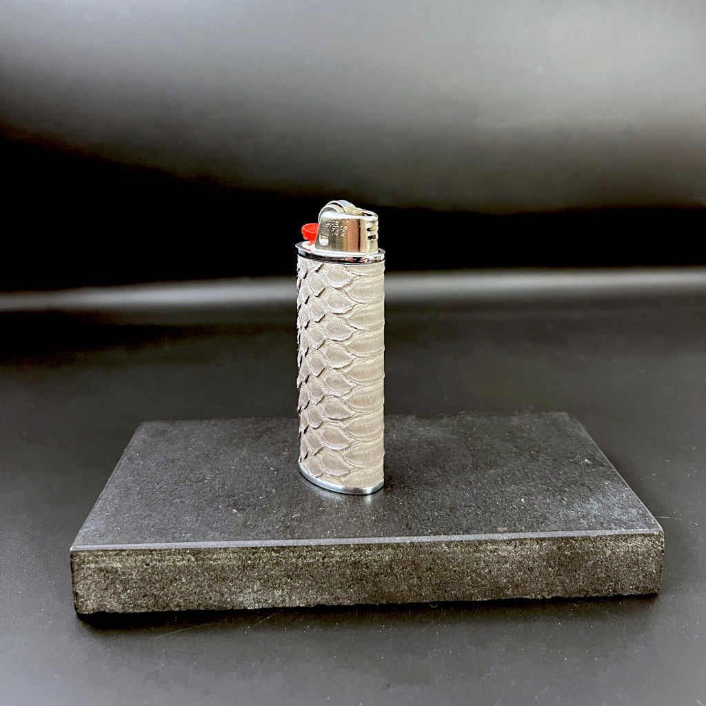 Storm Grey Classic Bic Lighter Case