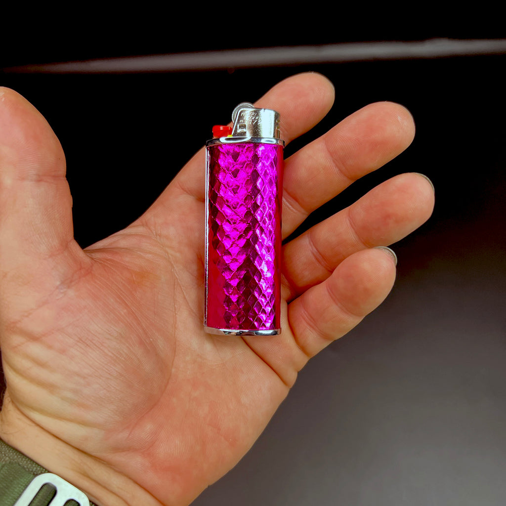 Limited-Edition Metallic Pink Lighter Case