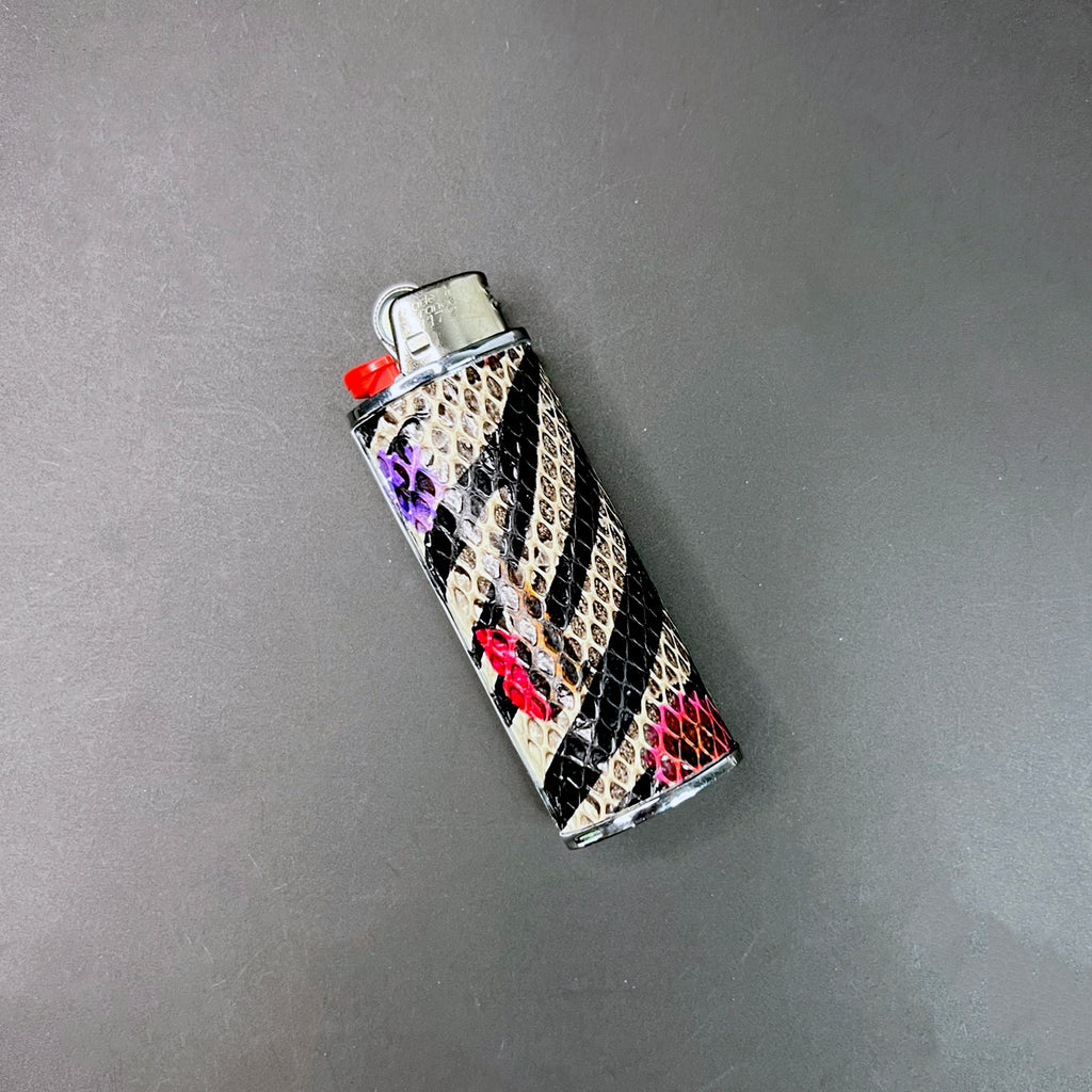 Zebra & Floral Printed Lighter Case