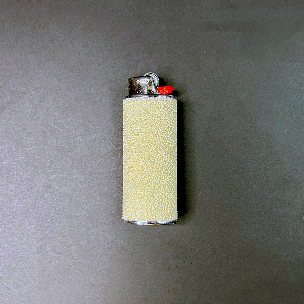 Egg Shell Shagreen Classic Bic Lighter Cover
