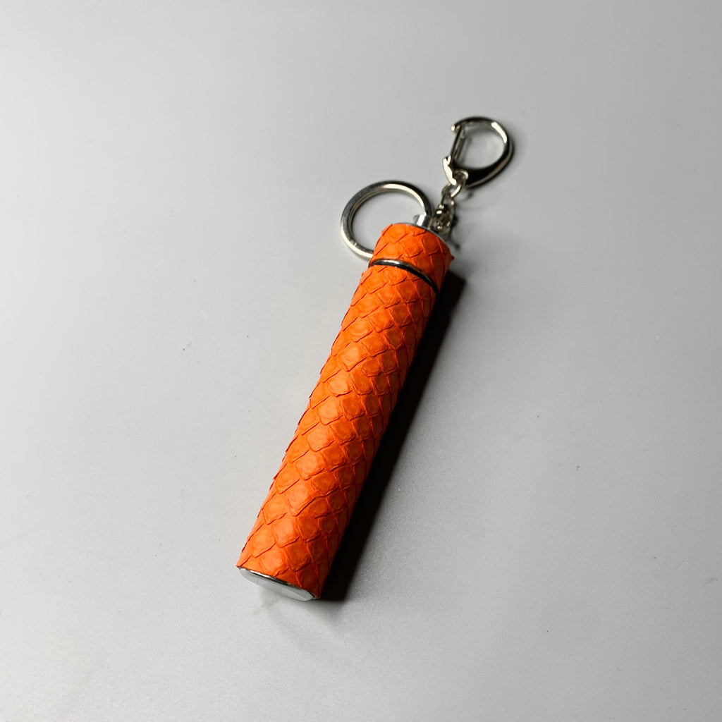J Travel Key Charm in Tangerine Python