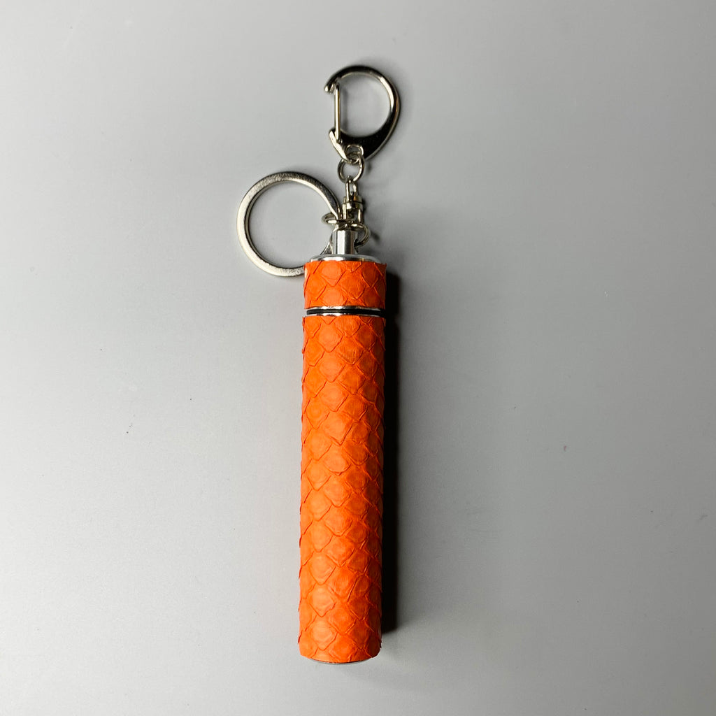 J Travel Key Charm in Tangerine Python