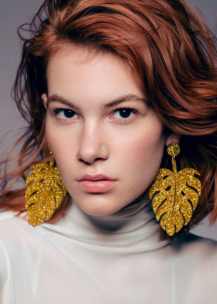 Celebration Foss Monstera Earrings