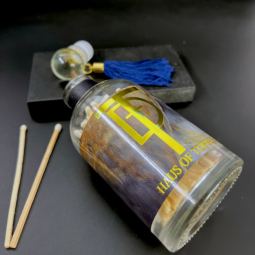 Apothecary Glass Match Bottle