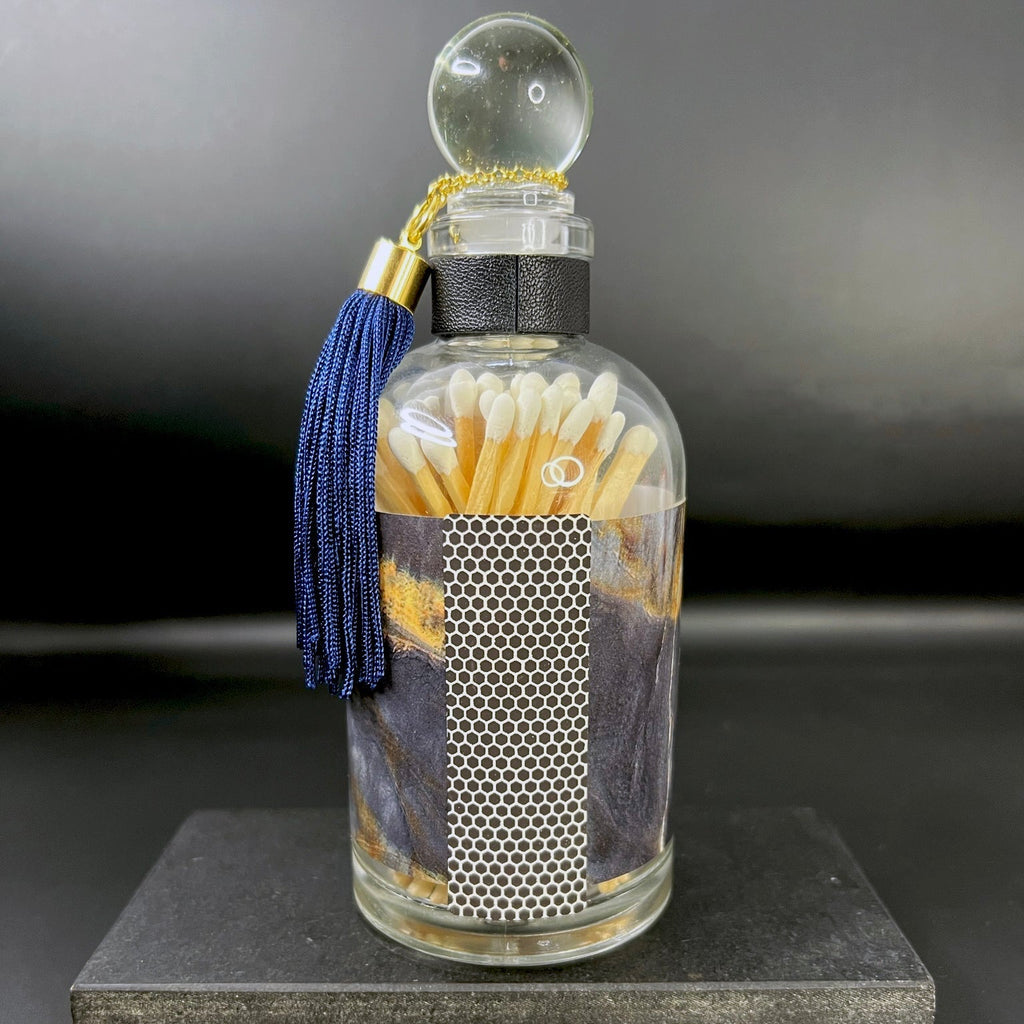 Apothecary Glass Match Bottle
