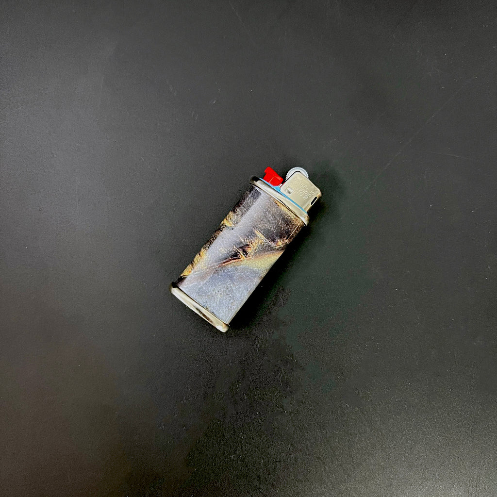 Blue Stone Mini Bic Lighter Cover