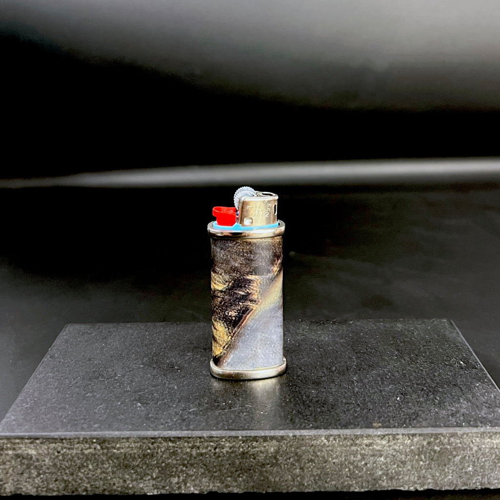 Blue Stone Mini Bic Lighter Cover