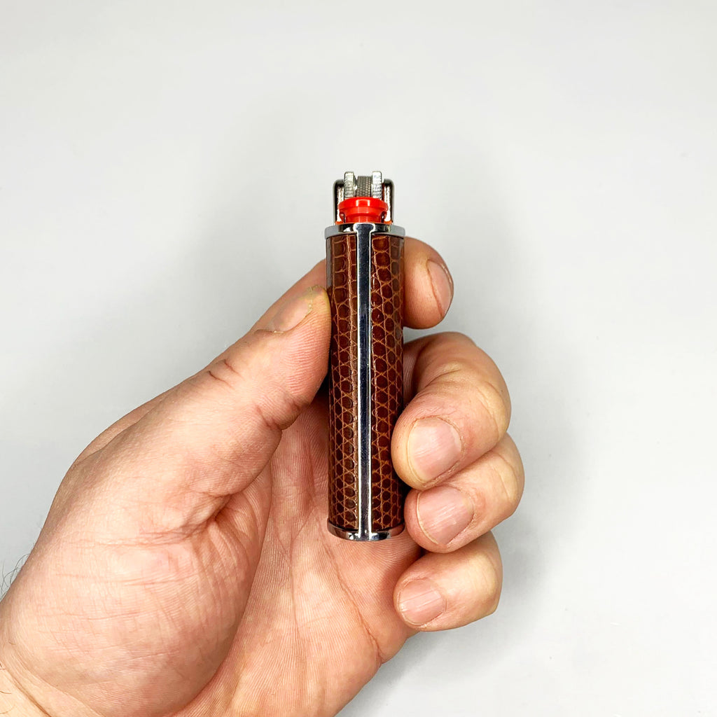 Cognac Classic Bic Lighter Cover