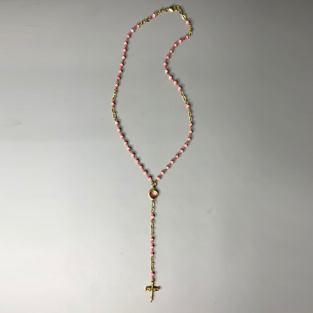 Pink Rose Rosary