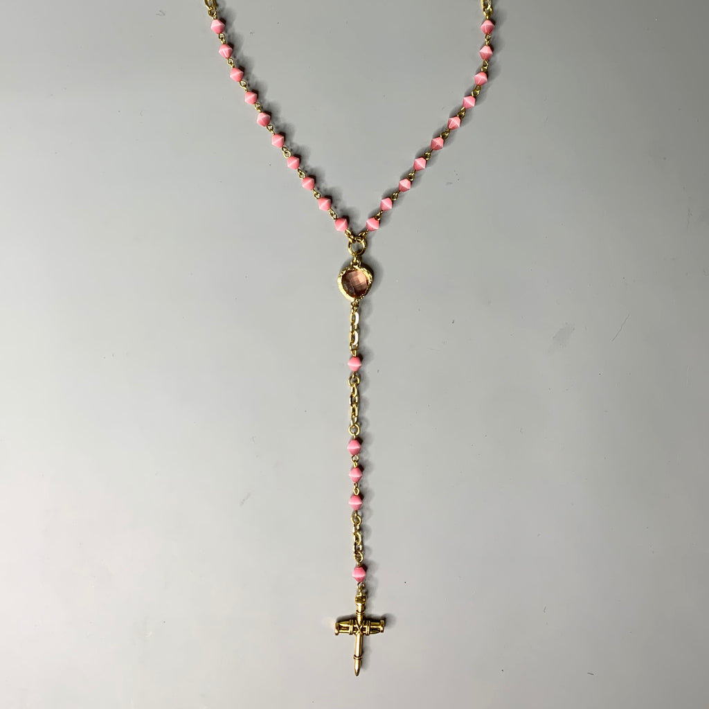 Pink Rose Rosary