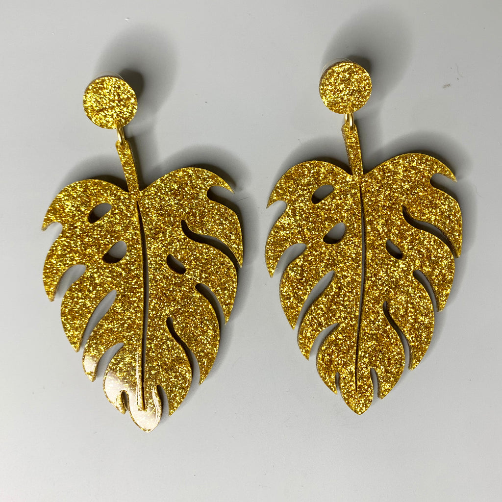 Celebration Foss Monstera Earrings