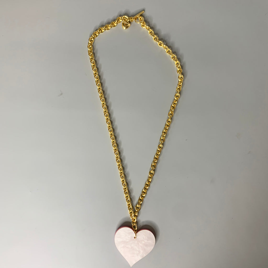 Heart Reversible Pendant Necklace