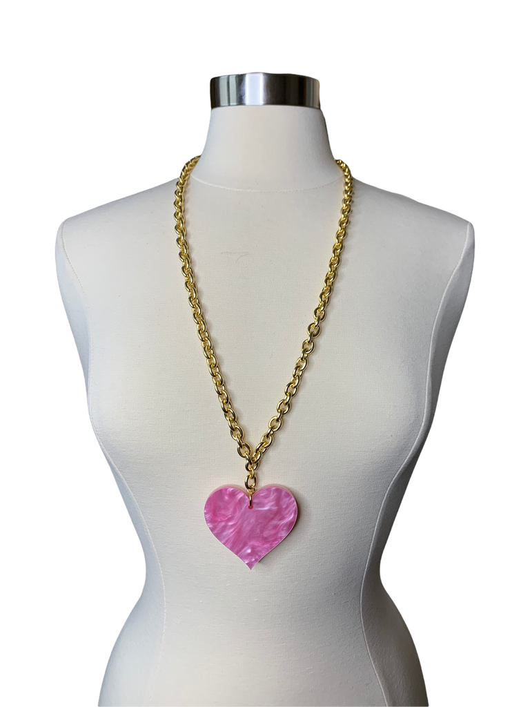 Heart Reversible Pendant Necklace