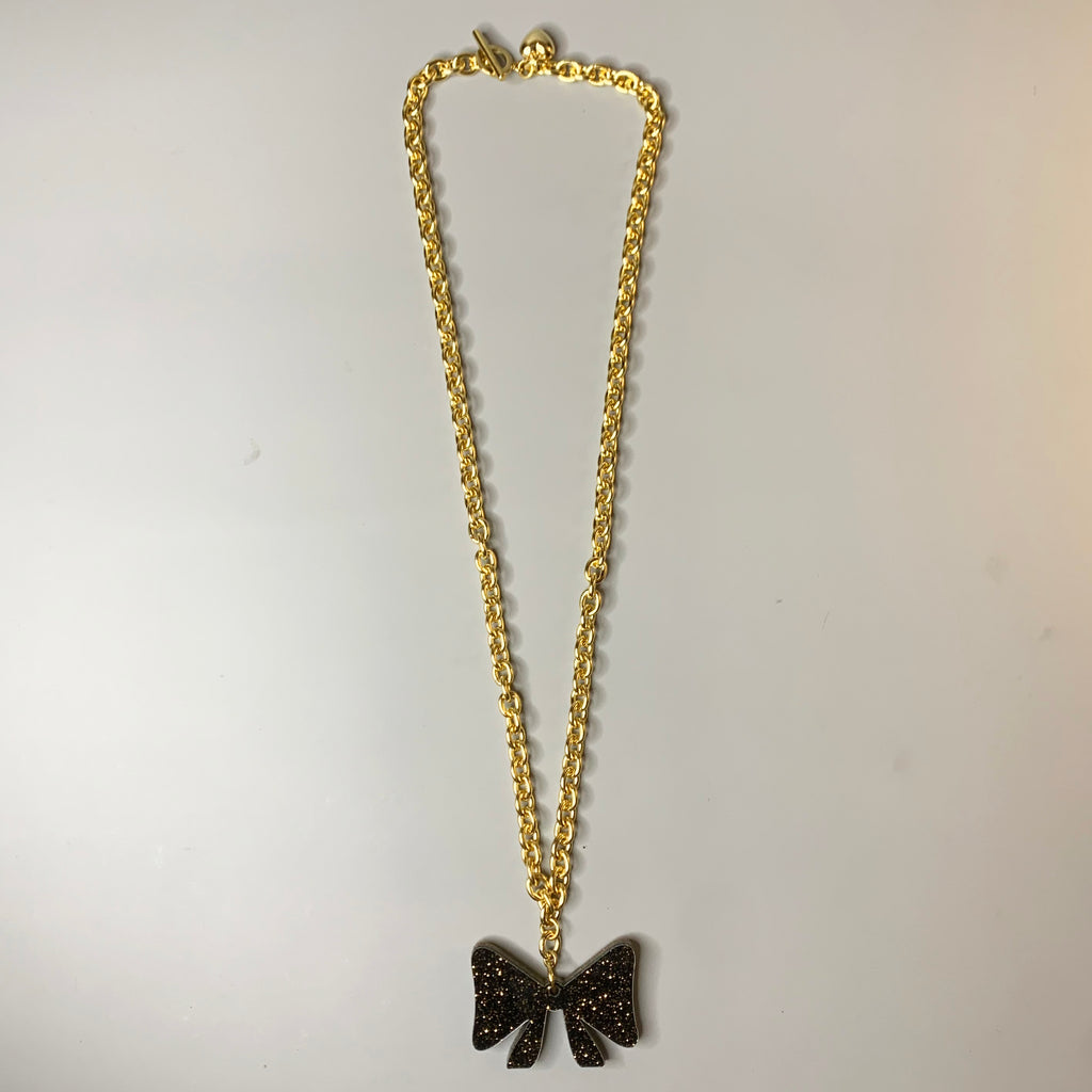 Bow Reversible Pendant Necklace