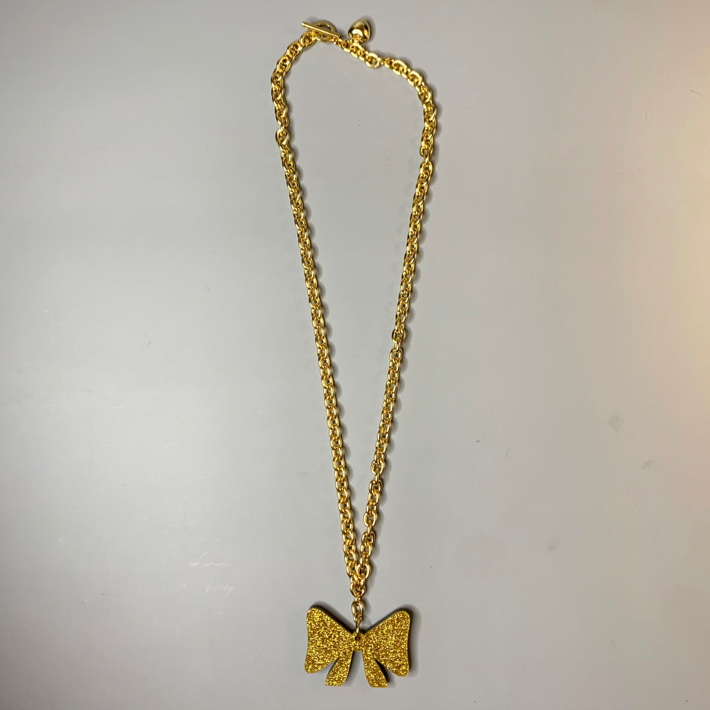 Bow Reversible Pendant Necklace