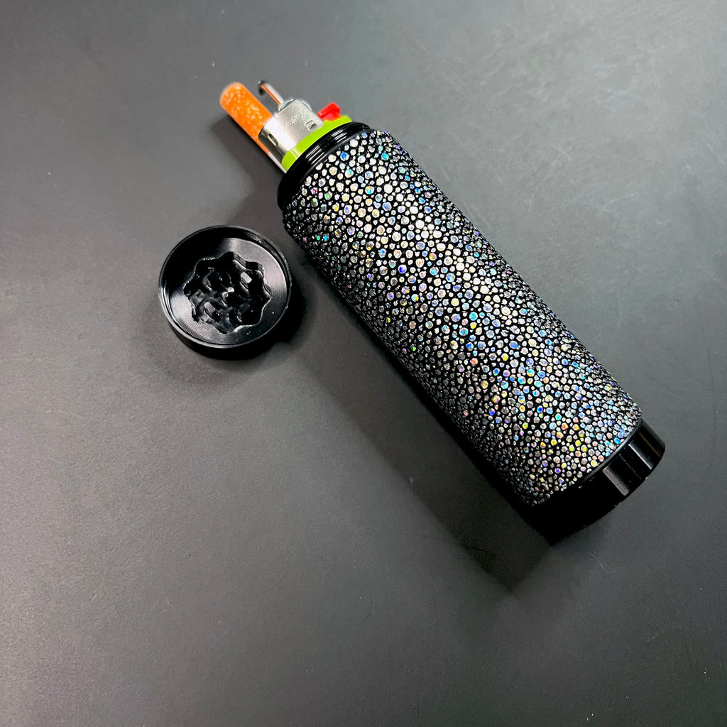 Holographic Silver Black Dugout