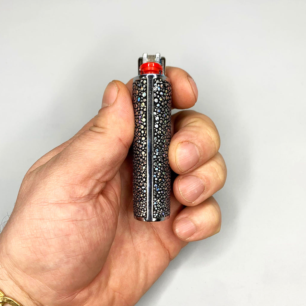 Holographic Shagreen Classic Bic Lighter Cover