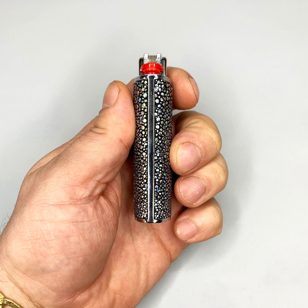 Holographic Shagreen Classic Bic Lighter Cover