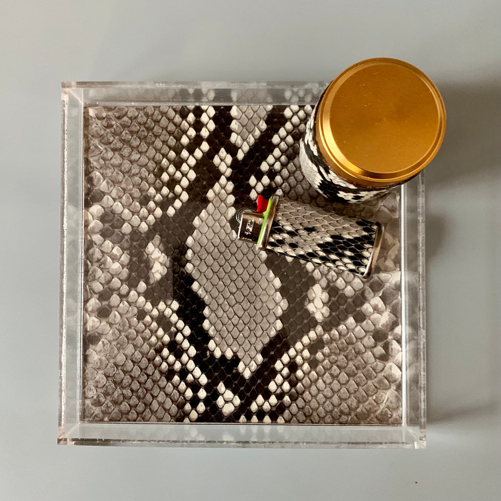 Diamondback Python Lucite Rolling Tray