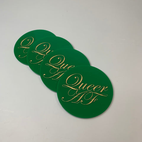 Queer AF Coasters