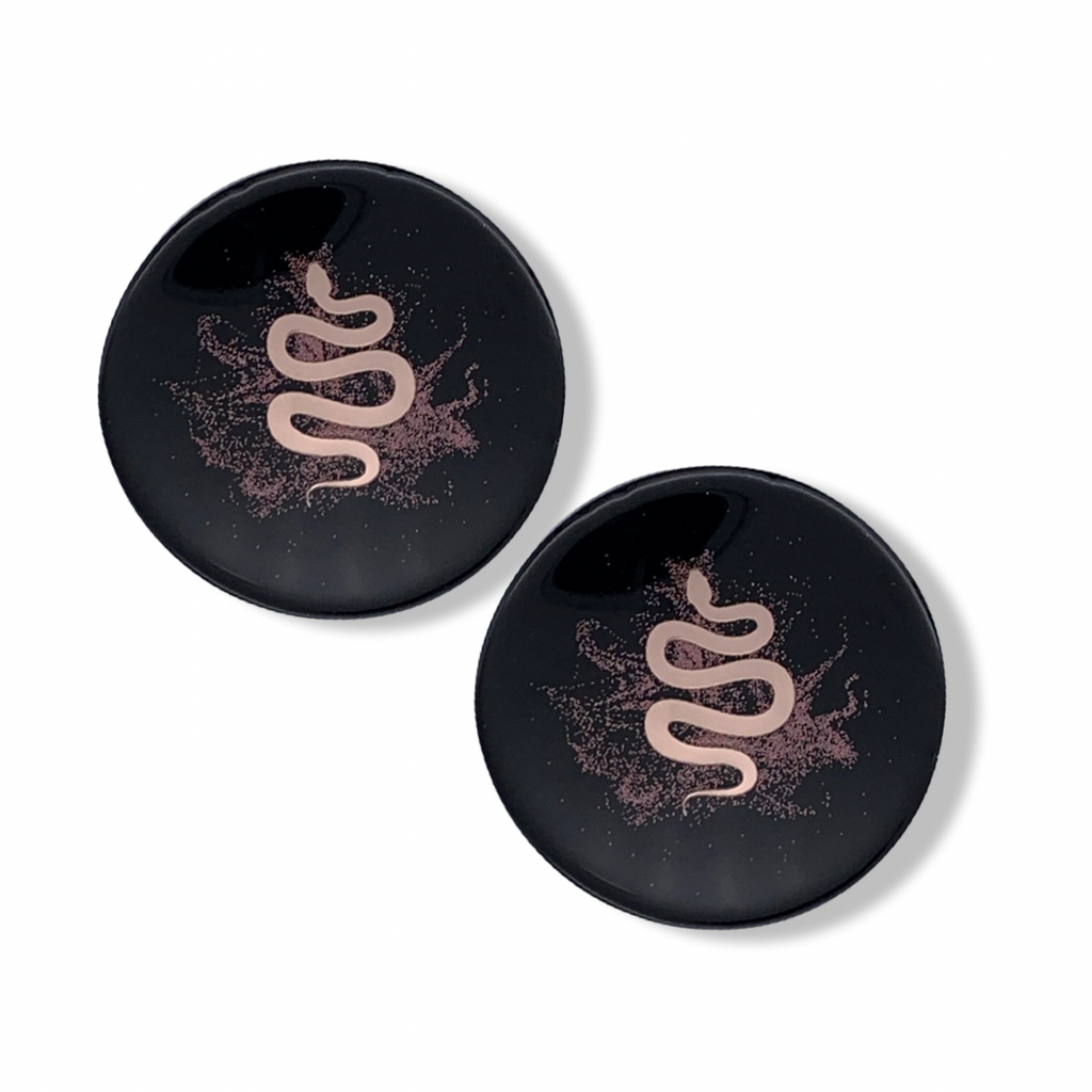 Pink Serpent in Pink Shimmer Dust Coasters