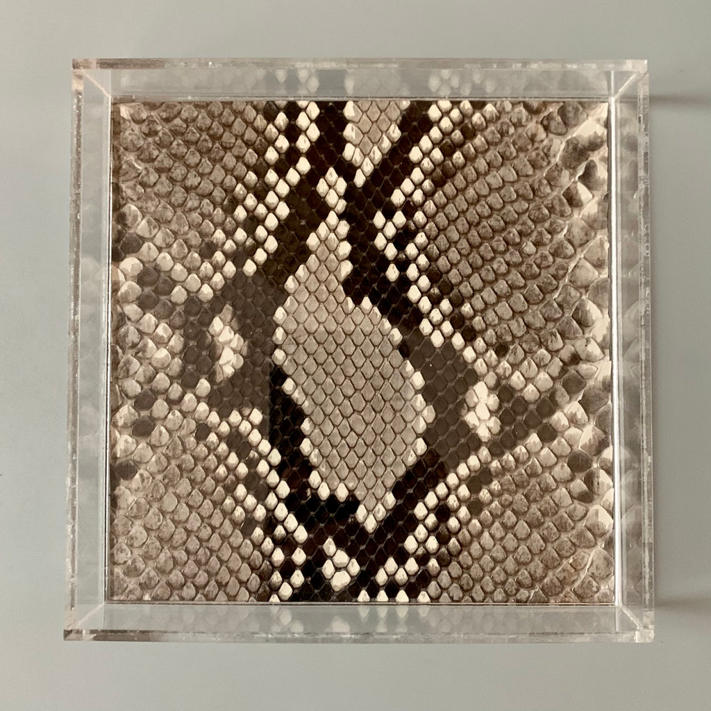 Diamondback Python Lucite Rolling Tray