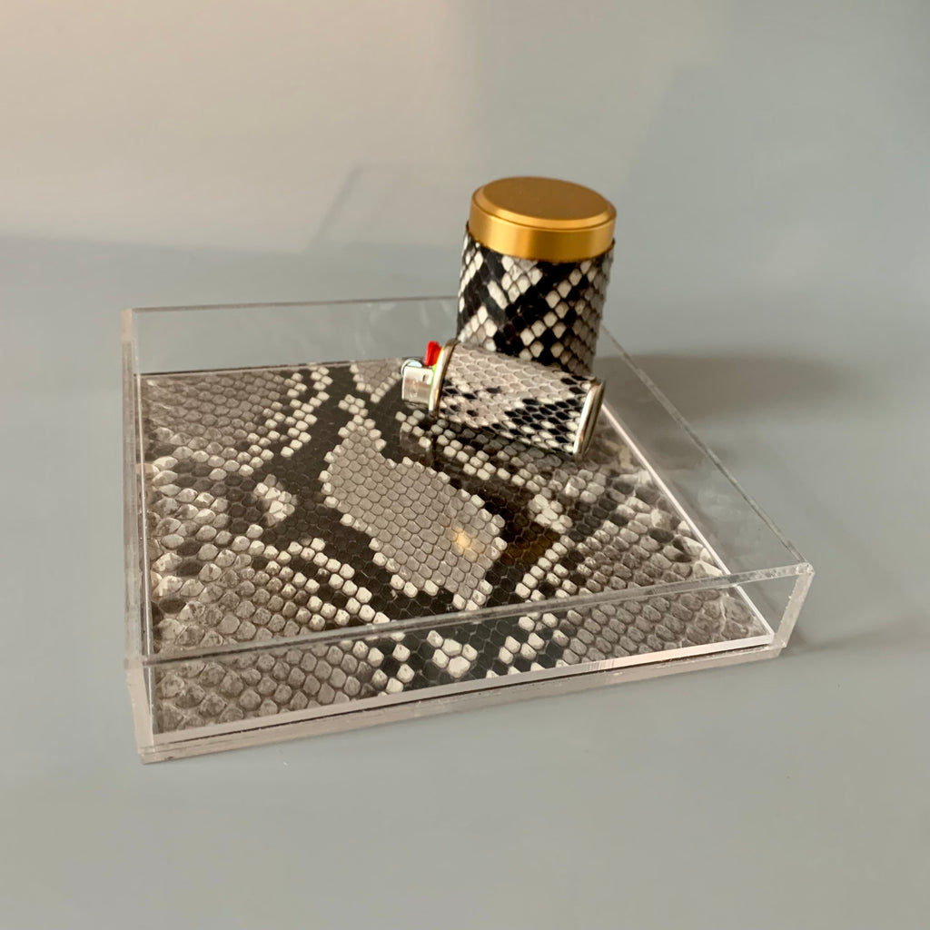 Diamondback Python Lucite Rolling Tray