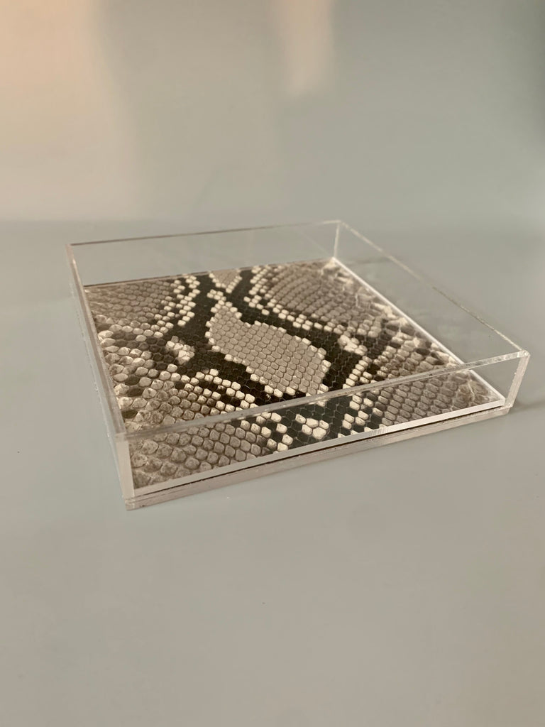 Diamondback Python Lucite Rolling Tray