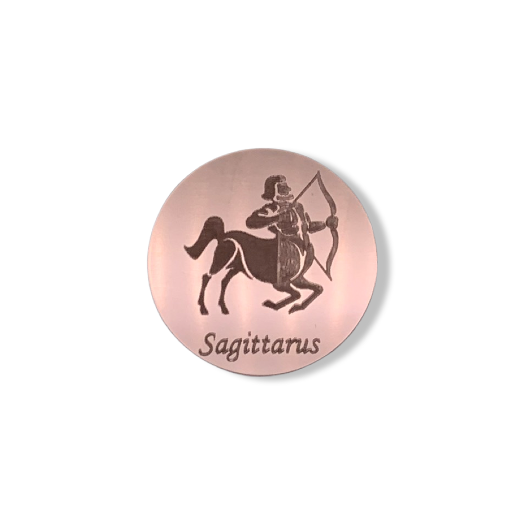 Saggittarius Mirrored Zodiac Coasters