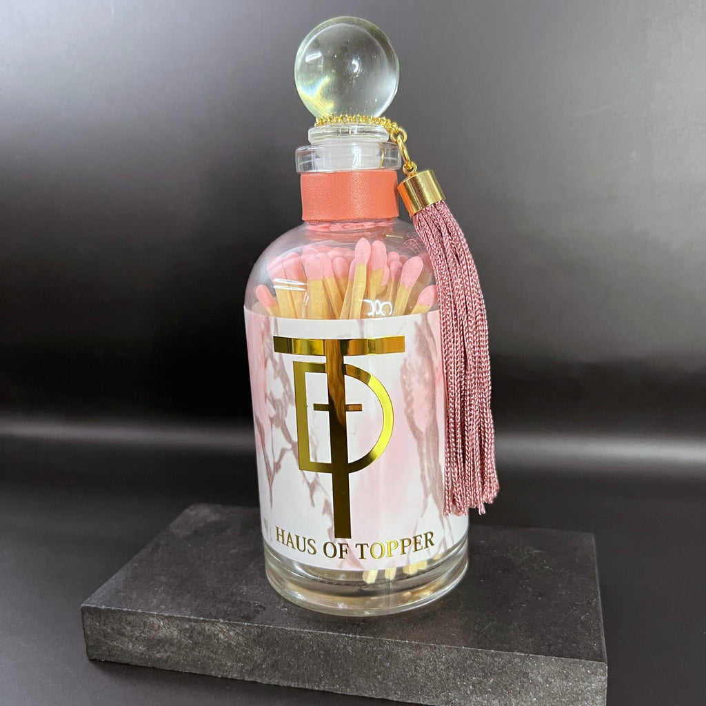 Apothecary Glass Match Bottle
