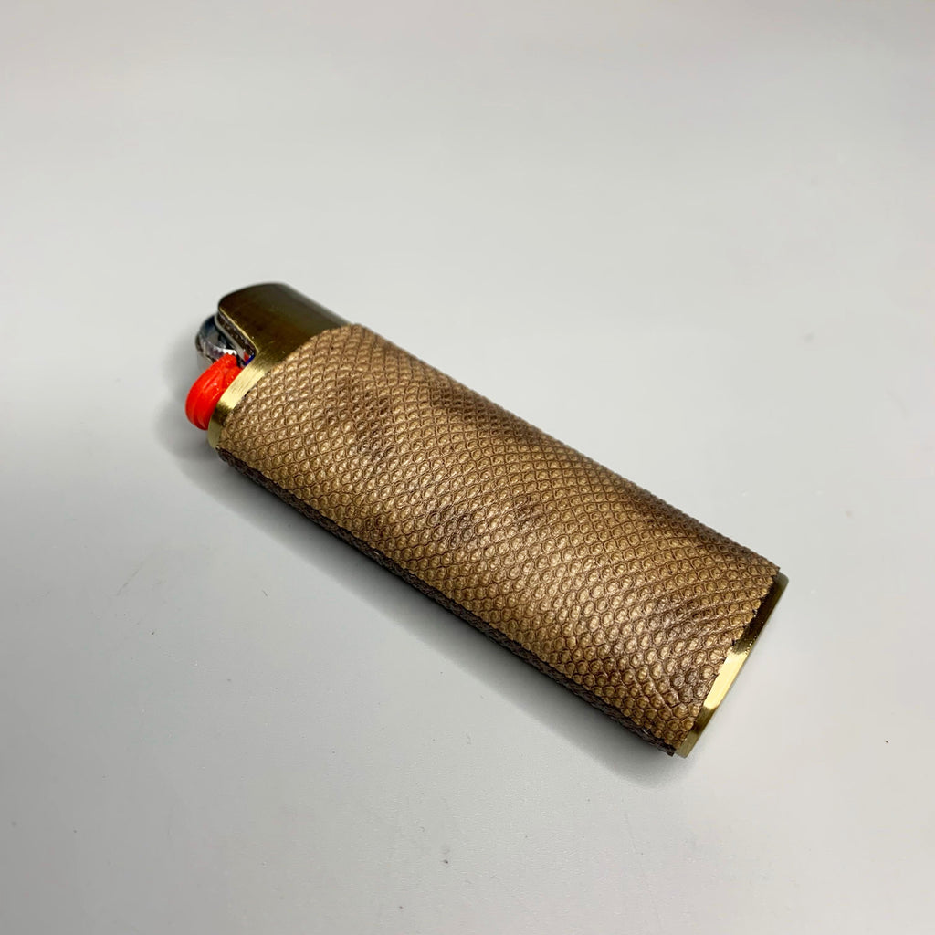 Tan Classic Bic Lighter Cover
