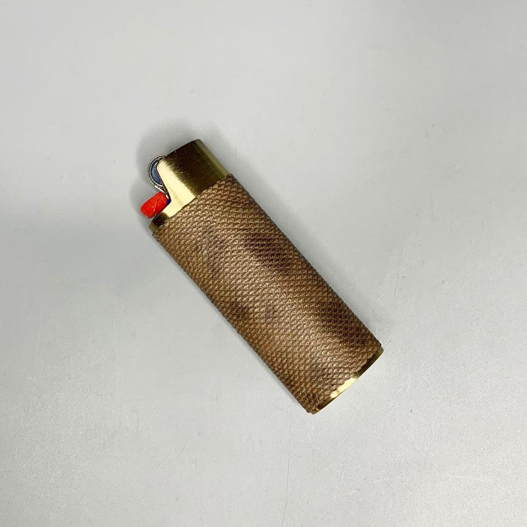 Tan Classic Bic Lighter Cover
