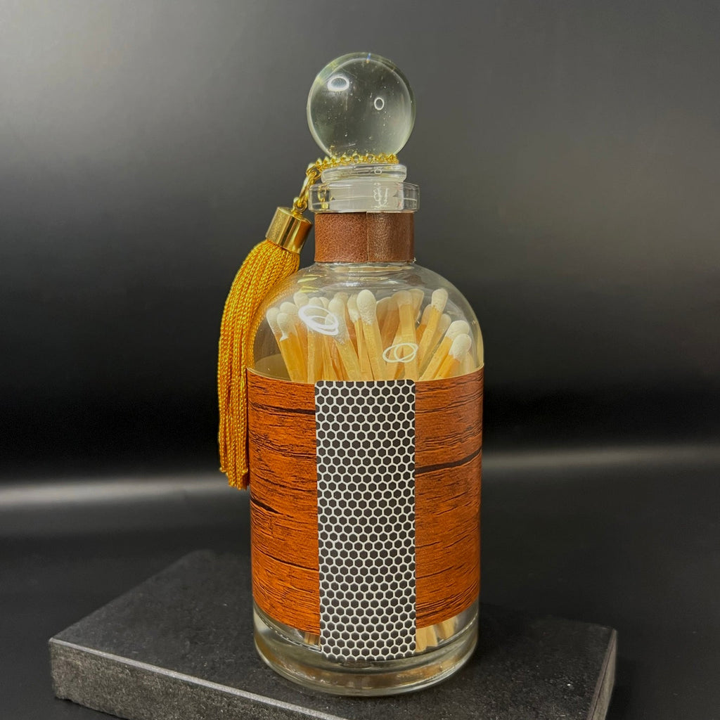 Apothecary Glass Match Bottle