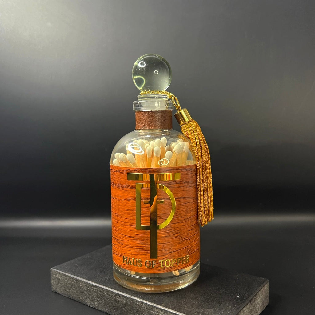 Apothecary Glass Match Bottle