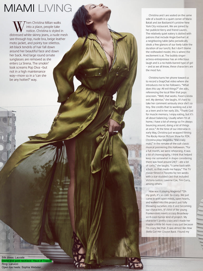 HoT Press: Christina Milian in Miami Living Magazine