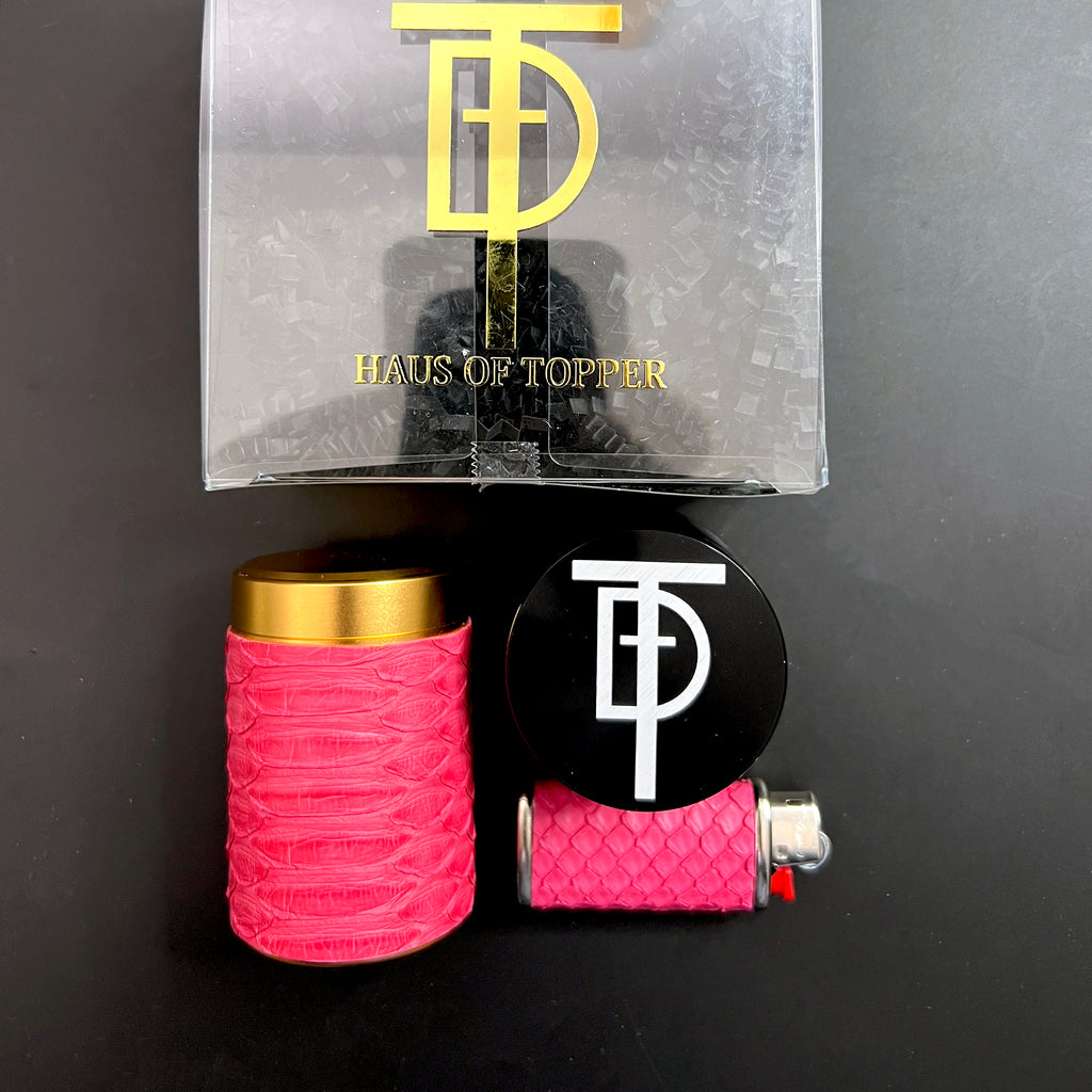 Bright Pink Python Gift Set