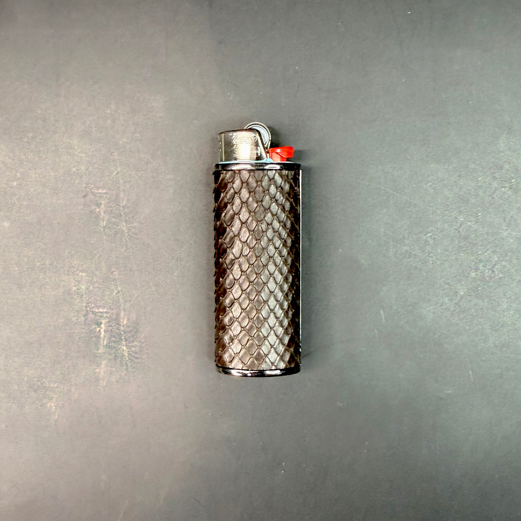 Dark Chocolate Python Lighter Case