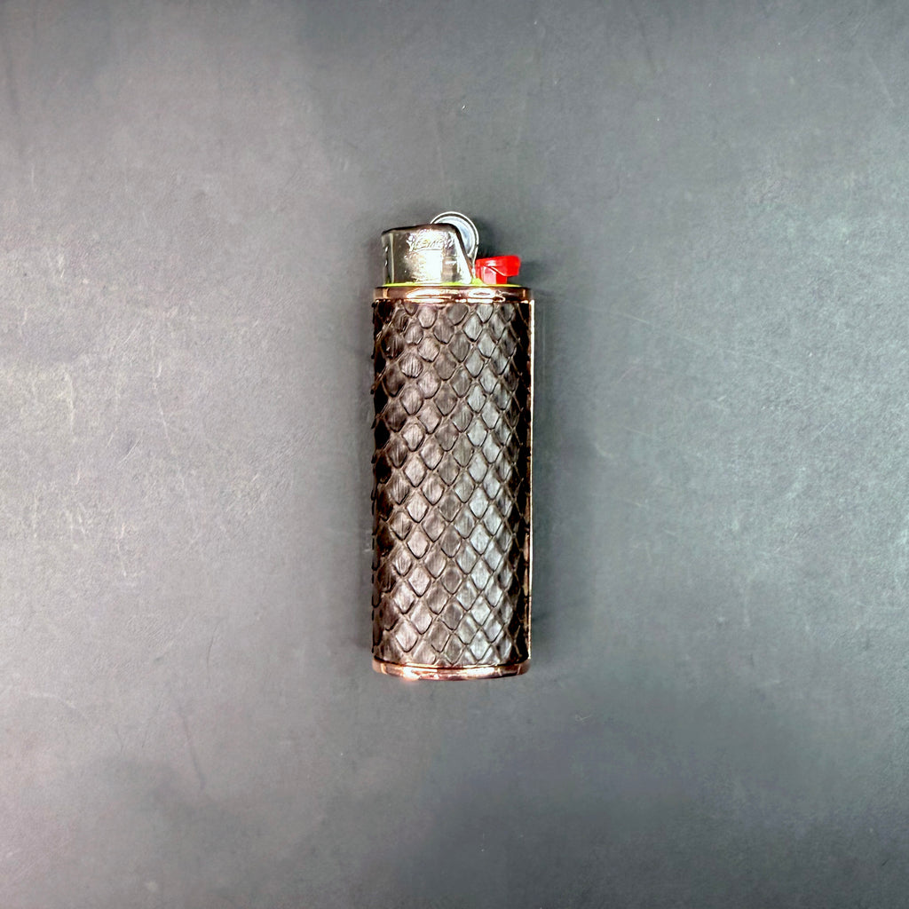 Dark Chocolate Python Lighter Case