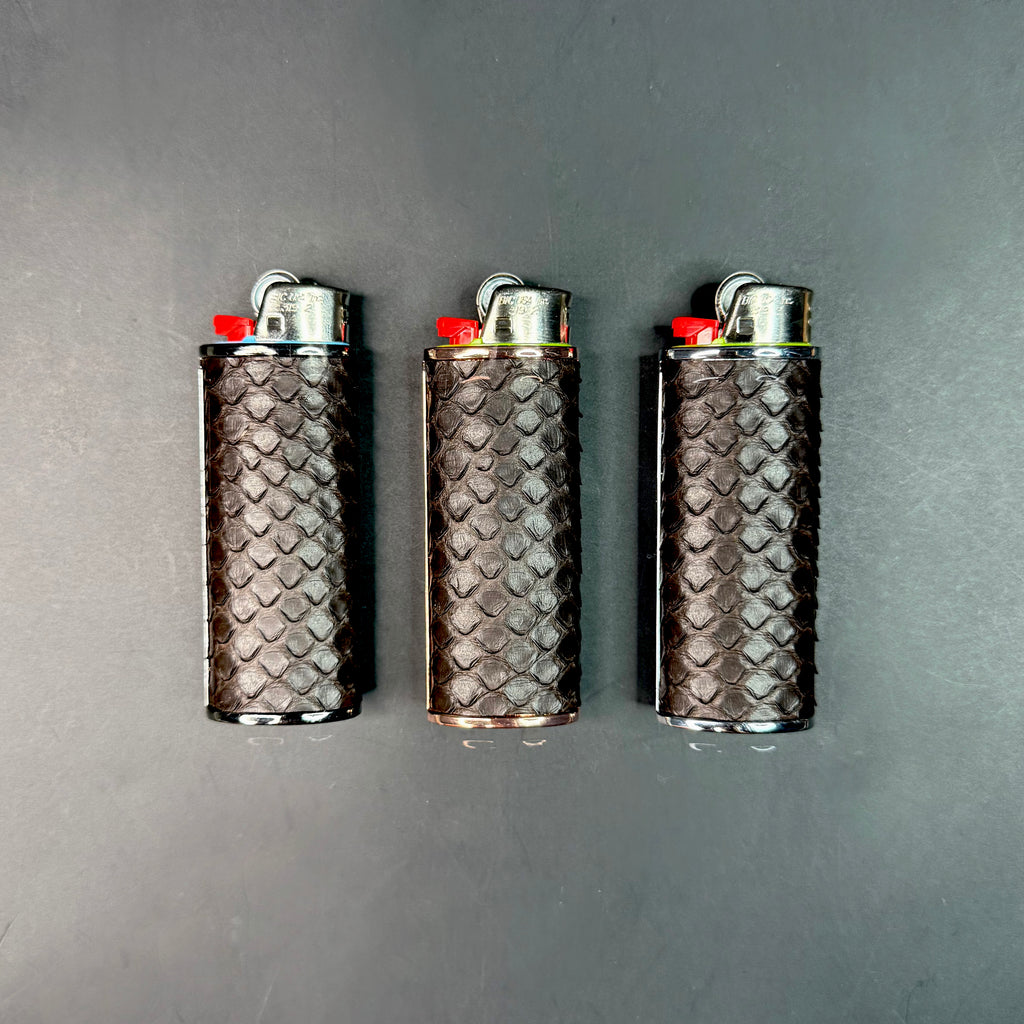 Dark Chocolate Python Lighter Case