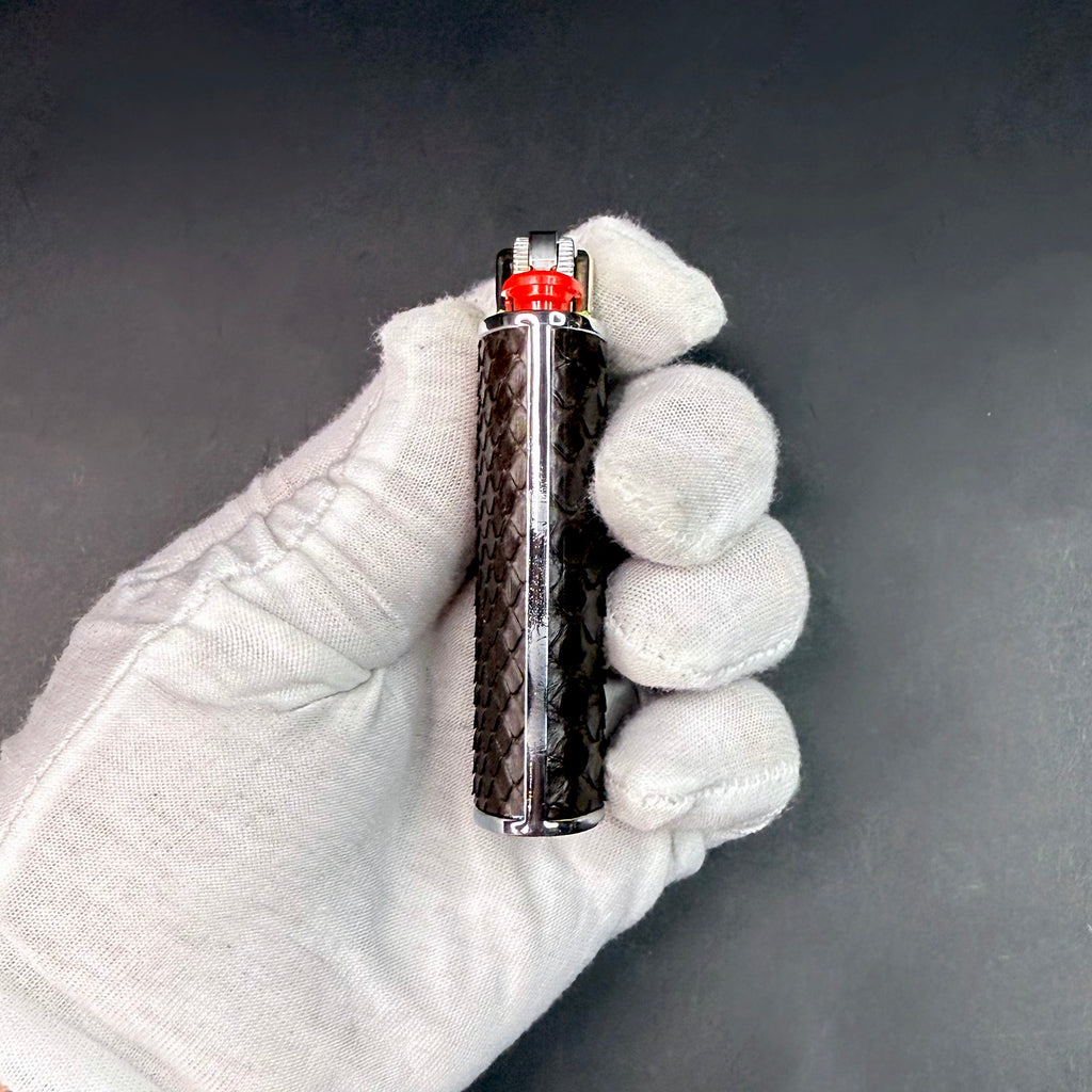 Dark Chocolate Python Lighter Case