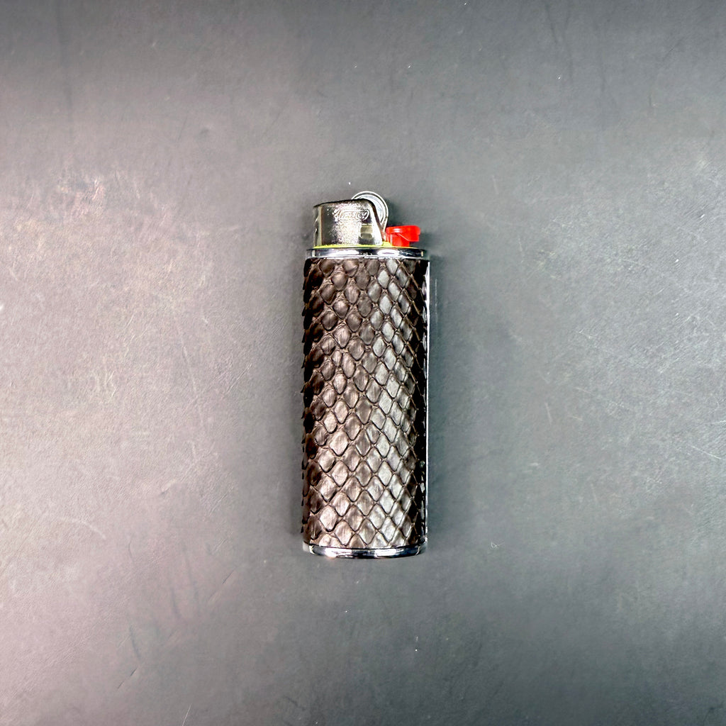 Dark Chocolate Python Lighter Case