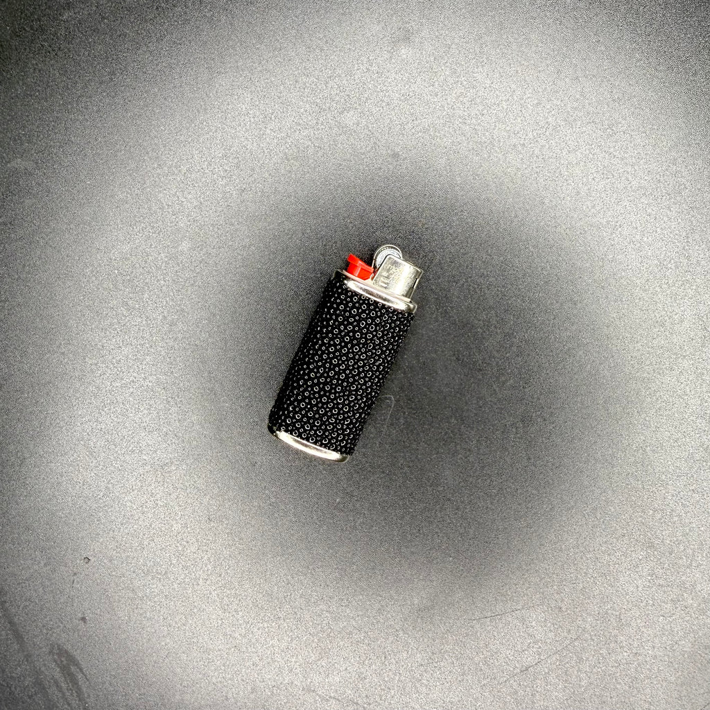 Black Caviar Shagreen Mini Lighter Case