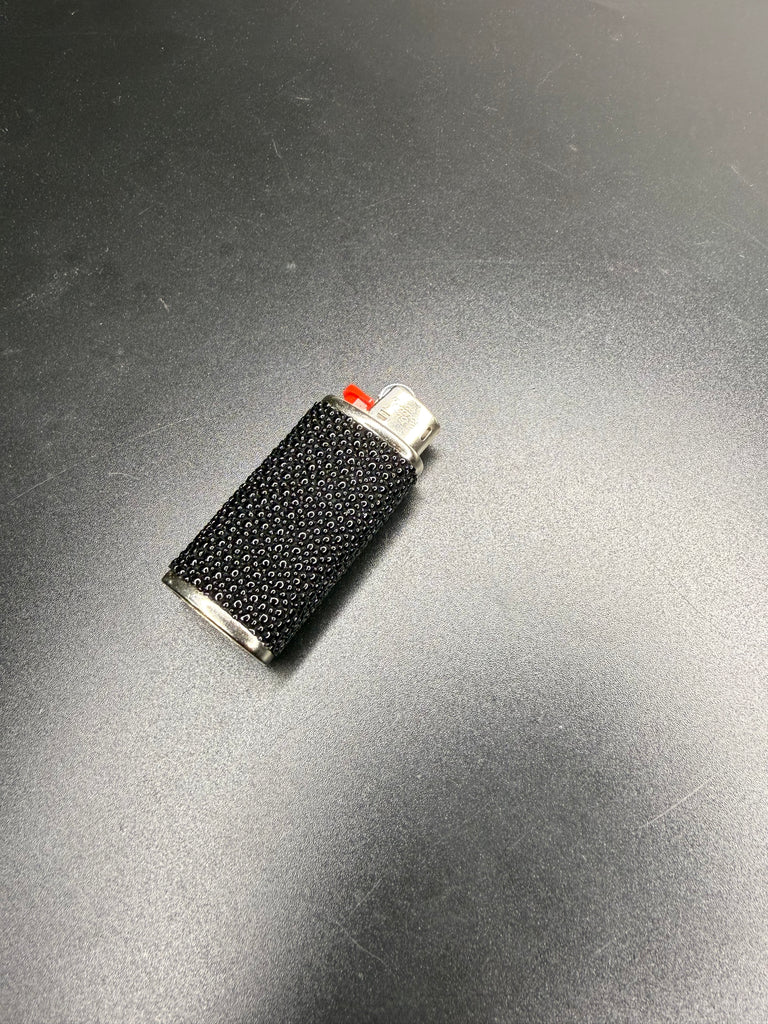 Black Caviar Shagreen Mini Lighter Case