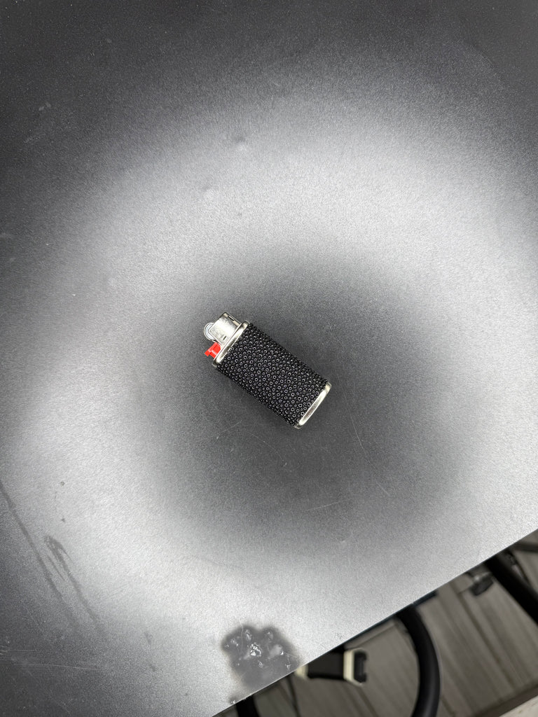 Black Caviar Shagreen Mini Lighter Case