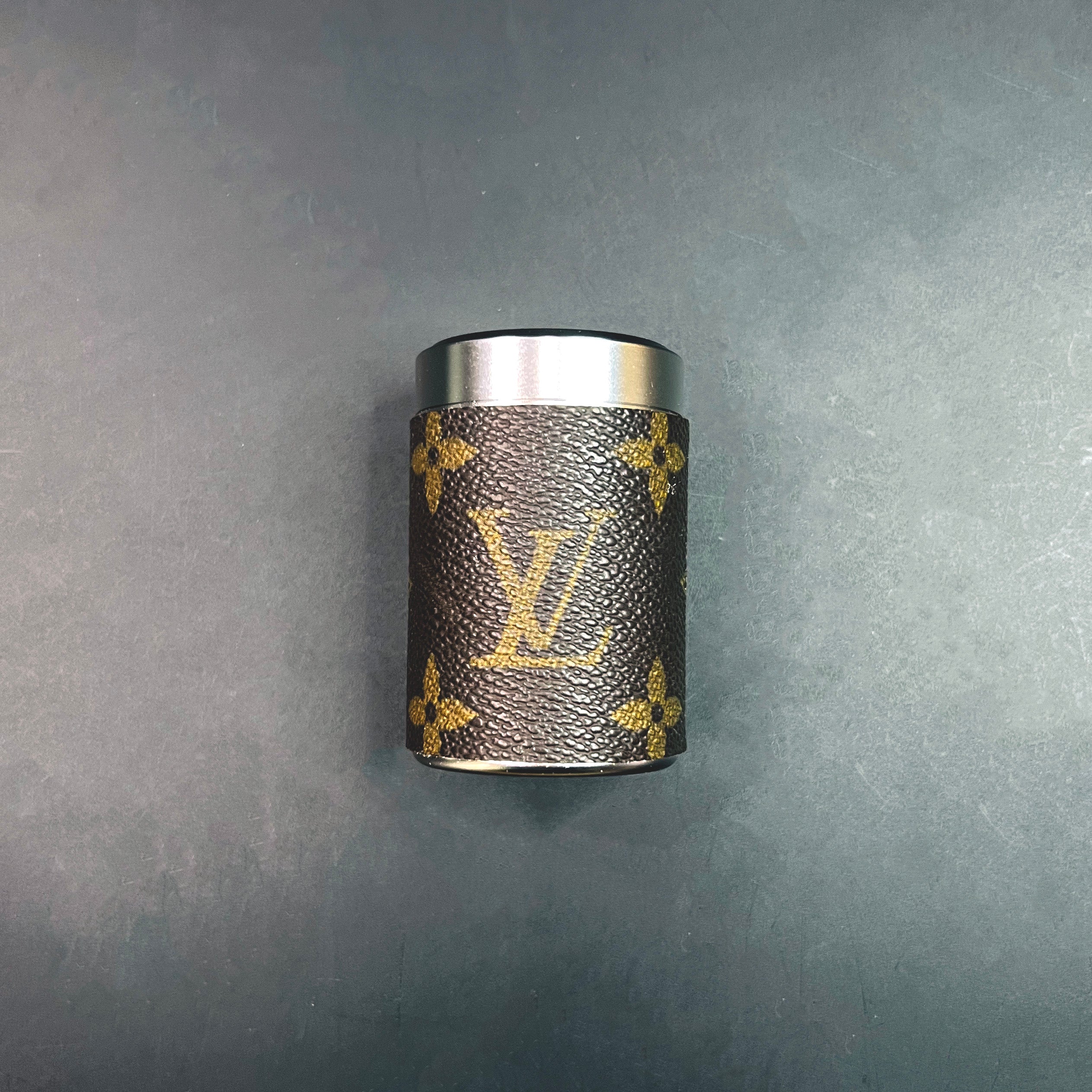 Classic LV Monogram wrapped Smell Proof Stash Jar