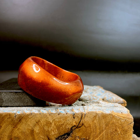 Sofia Bangle in Amber